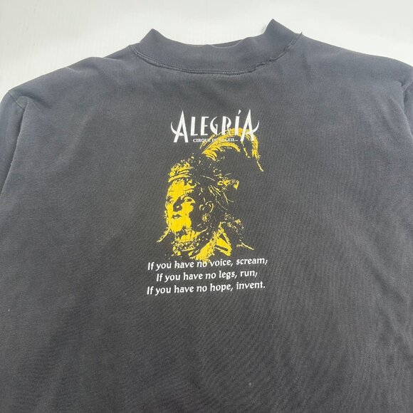 1995 Cirque Du Soleil Alegria Longsleeve Shirt L - Picture 3 of 7